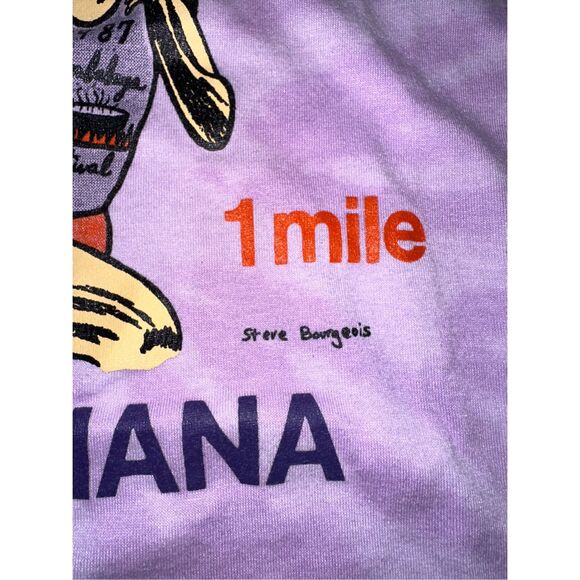 Vintage 1987 Jambalaya Festival Gonzales, Louisiana 5K Run Bleached Tee - Picture 5 of 6